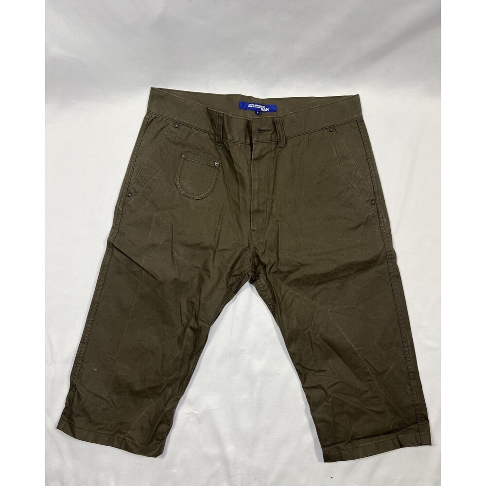 JUNYA WATANABE COMME des GARCONS MAN WI-P037 Cropped Pants L Khaki Made in JAPAN